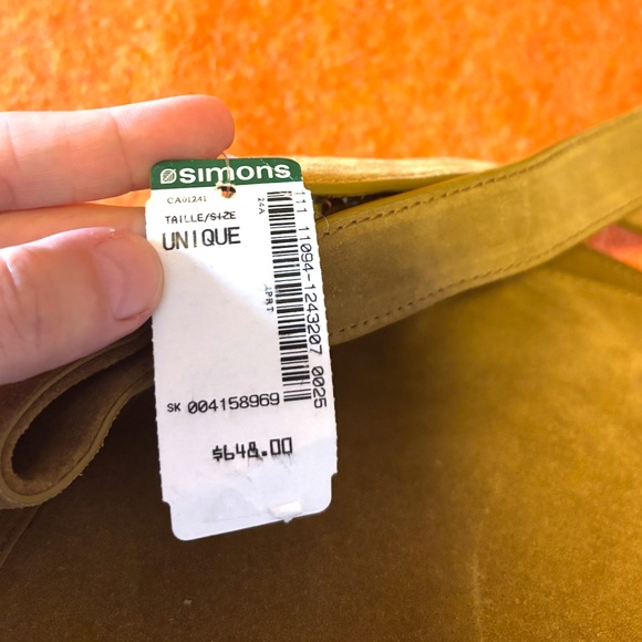 Rebecca Minkoff honey caramel M.A.B carryall hobo suede leather large tote NWT - Picture 5 of 16